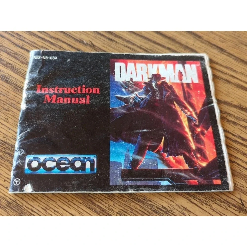 Original Vintage NES Nintendo Darkman Instruction Booklet ONLY!